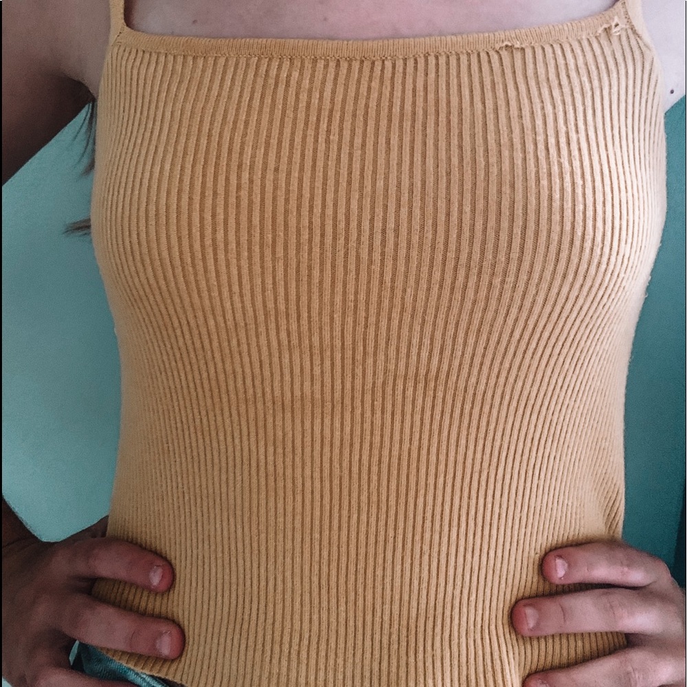 Brandy Melville Mustard Yellow Top